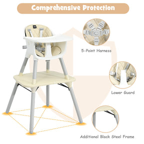BABY JOY 5 in 1 Convertible Baby High Chair