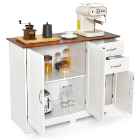 Giantex Kitchen Buffet Cabinet, Modern Storage Cabinet with with 2-Door Cabinet and 2 Drawers