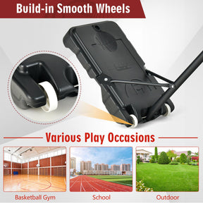 Kids Basketball Hoop, Weather-Resistance Basketball Goal Toy with Adjustable Height 132-251cm