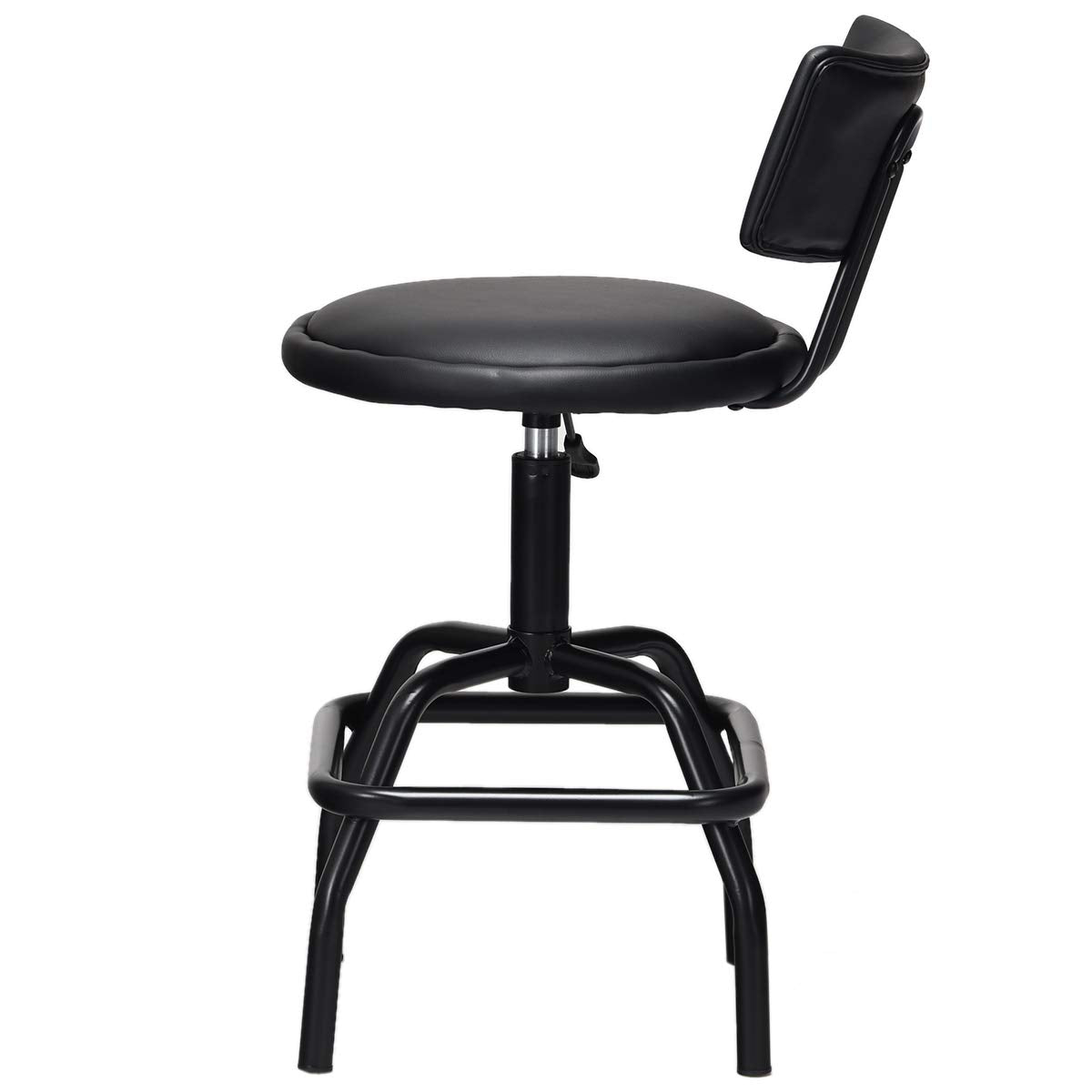 Giantex Adjustable Height Bar Stool, 360 Degree Swivel barstool, Black