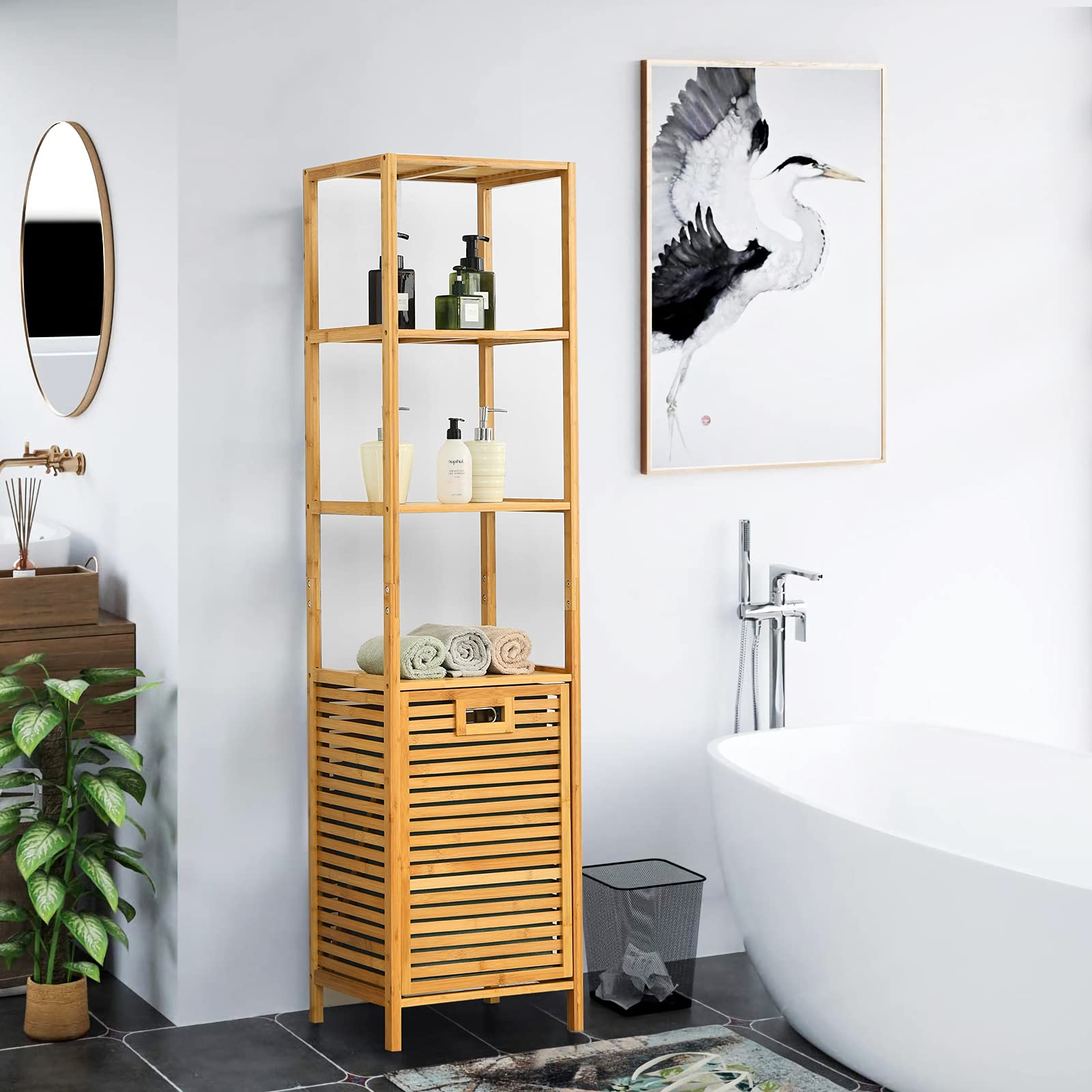 Giantex Bathroom Tilt-out Laundry Hamper