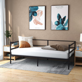 Giantex Metal Daybed Frame Twin Size, Modern Sofa Bed