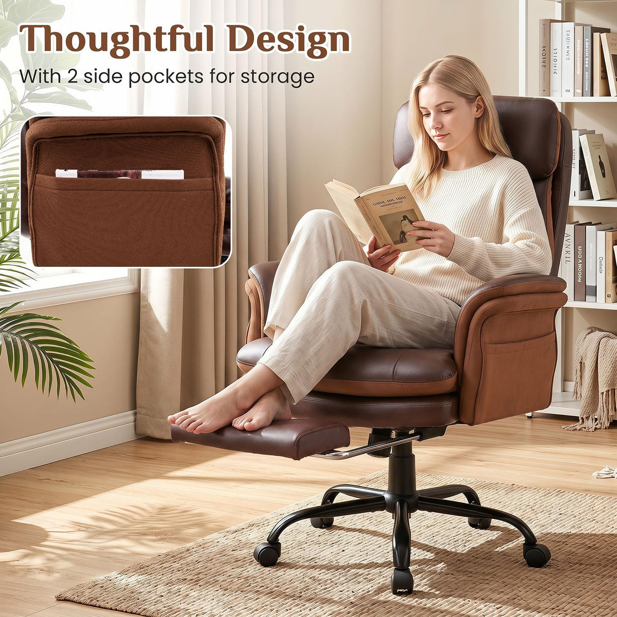 Big & Tall Office Chair, Ergonomic Criss Cross Chair