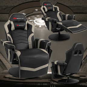 Ergonomic High Back Massage Gaming Chair with Pillow