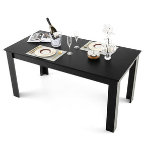 Giantex 160 CM Rectangular Dining Table with Sturdy Legs