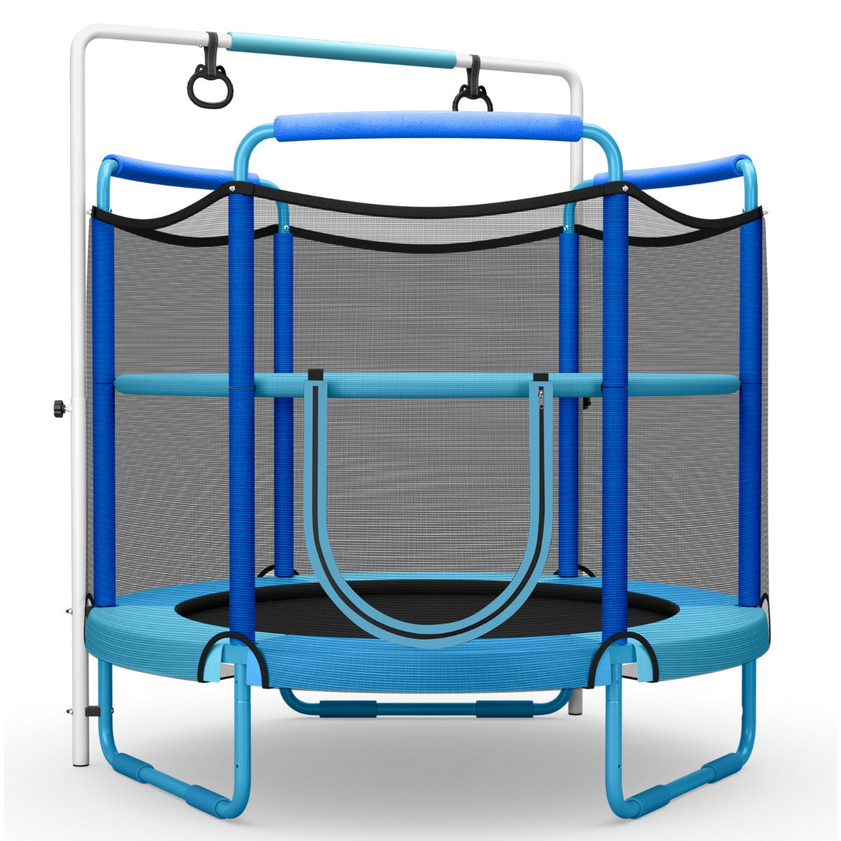 152cm Kids 3-in-1 Game Trampoline Seamless with Enclosure Net
