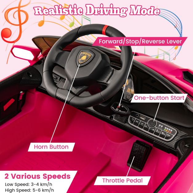 Licensed Lamborghini 4WD Kids Ride-on Sports Car for Kids