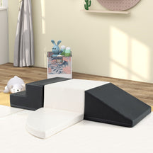 4-Piece Kids Climb Crawl Playset for Nursery and Kindergarten