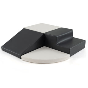 4-Piece Kids Climb Crawl Playset for Nursery and Kindergarten