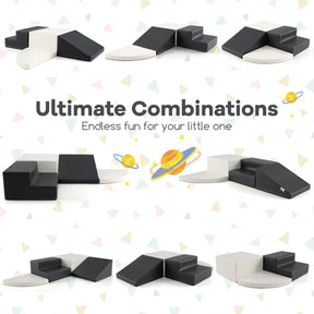 4-Piece Kids Climb Crawl Playset for Nursery and Kindergarten