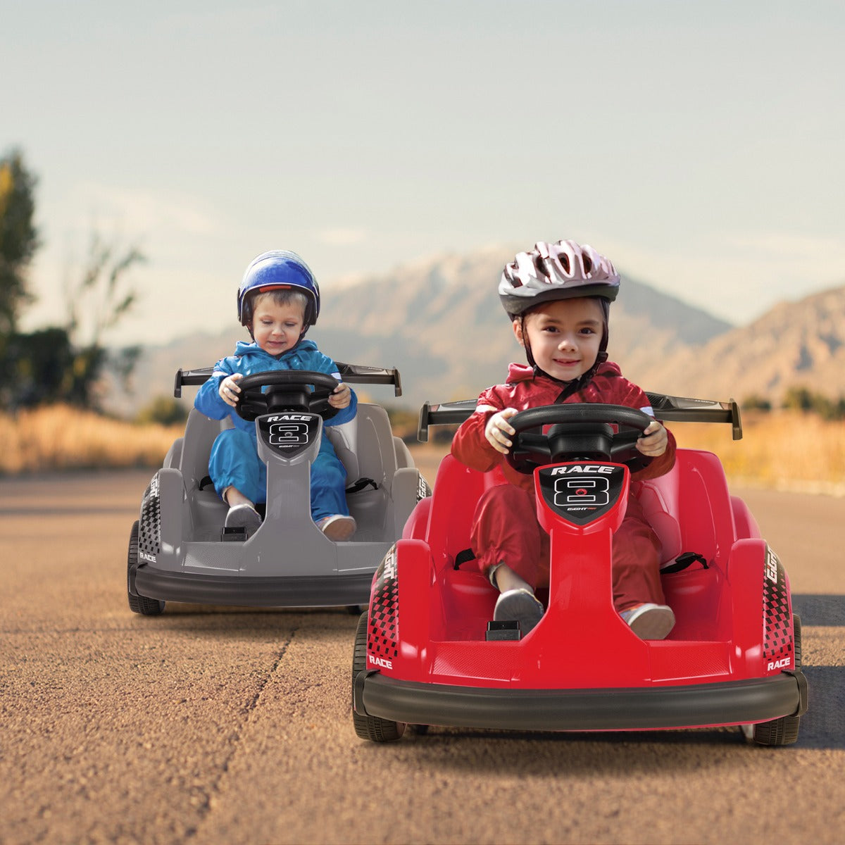 Kids Electric Go Kart with Remote Control for 3+ Years Old