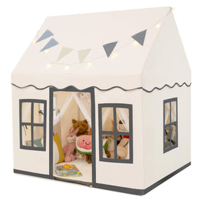 Kids Play Castle Tent Large Playhouse Toys Gifts with Star Lights Washable Mat