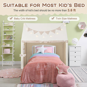 Kids Play Tent with Padded Mat and 2 Breathable Windows