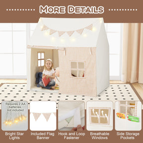 Kids Play Tent with Padded Mat and 2 Breathable Windows