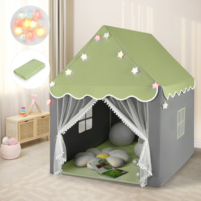 Kids Playhouse Tent with Washable Mat for Boys & Girls