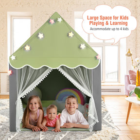 Kids Playhouse Tent with Washable Mat for Boys & Girls