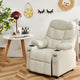 Kids PU Leather Recliner with Cup Holder and Footrest