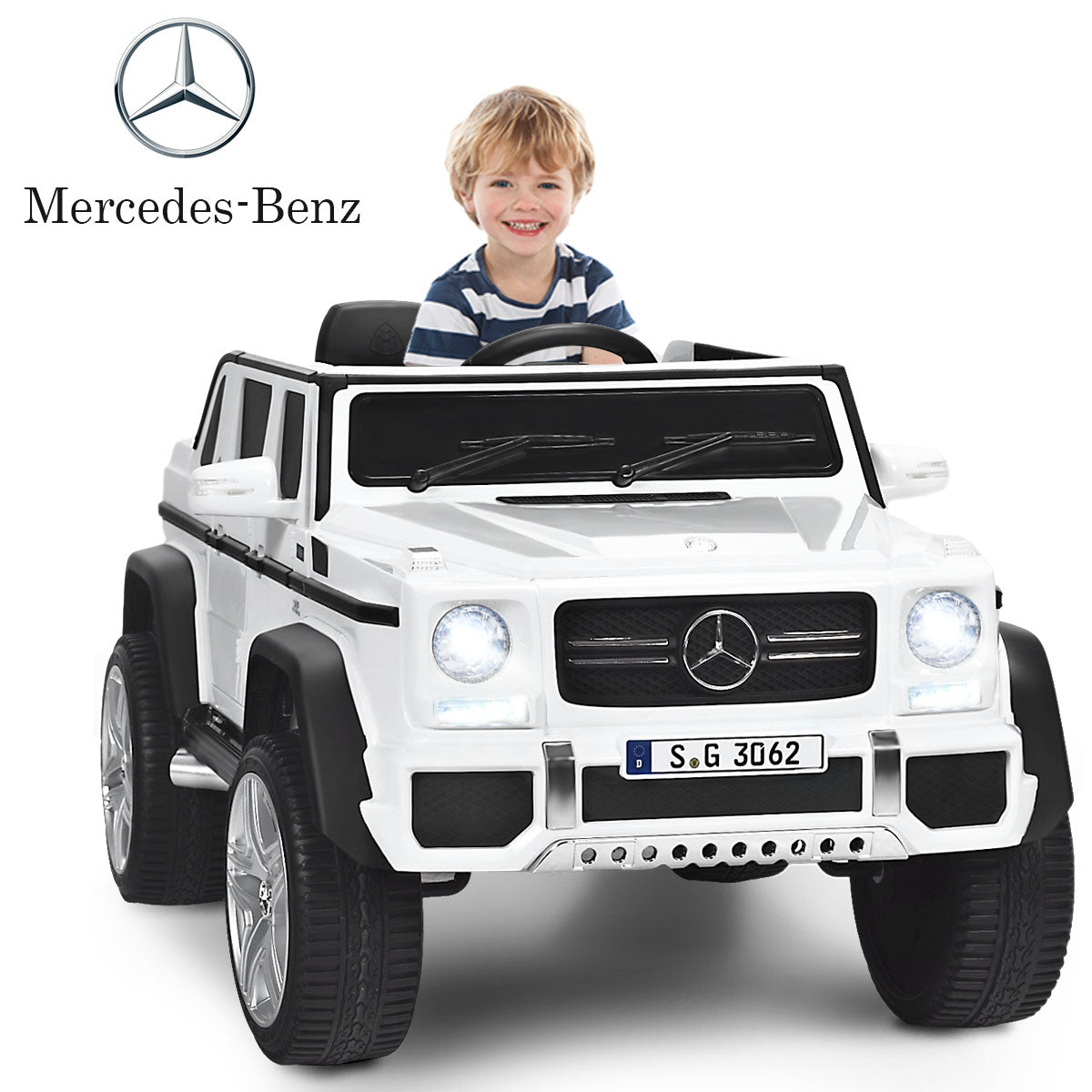 12V Ride On Car Licensed Mercedes Benz with Remote Control and Lights