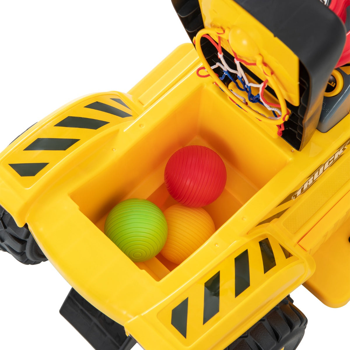 Kids Ride On Excavator Toy with Storage Horn and Sound Effects