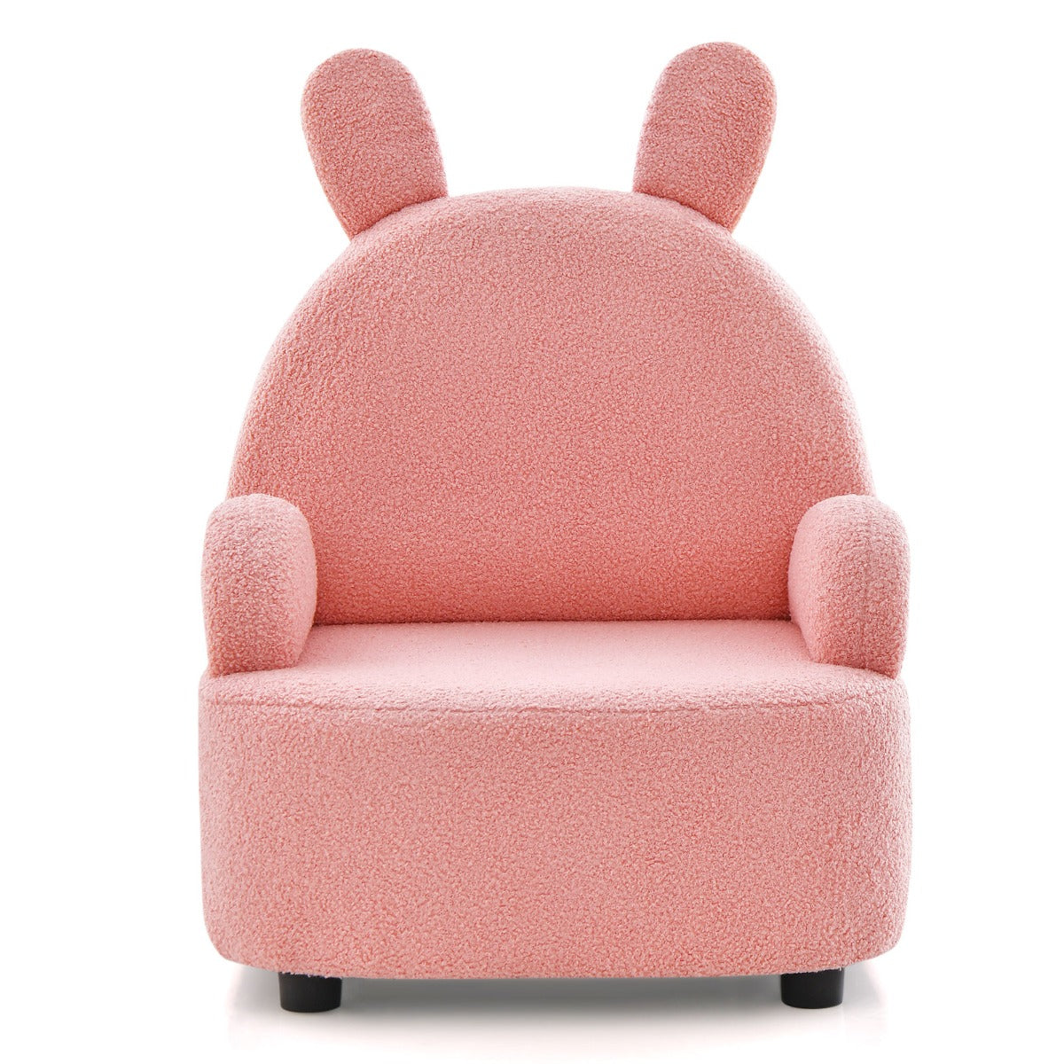 Kids Sofa Chair with Wood Construction Plush Fabric for Nursery