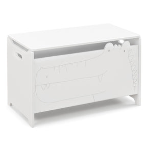 Kids Toy Box with Safety Hinge Wood Storage Chest Flip-Top Storage Organizer