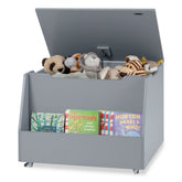 Kids Toy Box Wooden Mobile Toy Storage Organizer