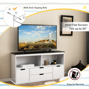 Storage Cabinet Display Shelf with Blackboard Top for Kids Room