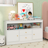 Kids Toy Storage Organizer with 2 Drawers and 2 Closed Cabinets
