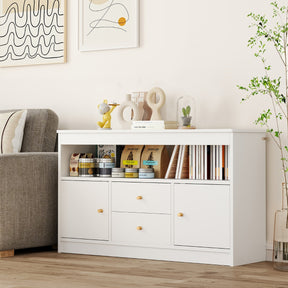 Kids Toy Storage Organizer with 2 Drawers and 2 Closed Cabinets