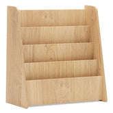 4-Tier Kids Wooden Bookshelf with Deep Compartments