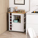 Rolling Kitchen Cart with Towel Rack for Dining Room