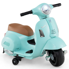 Licensed Vespa Kids Ride on Motorcycle with LED Headlight and Horn Sound