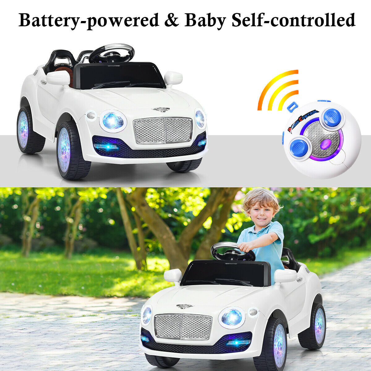 6V Kids RC SUV Ride-on Car with Remote Control and MP3