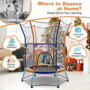 Mini Trampoline with Safety Enclosure Net