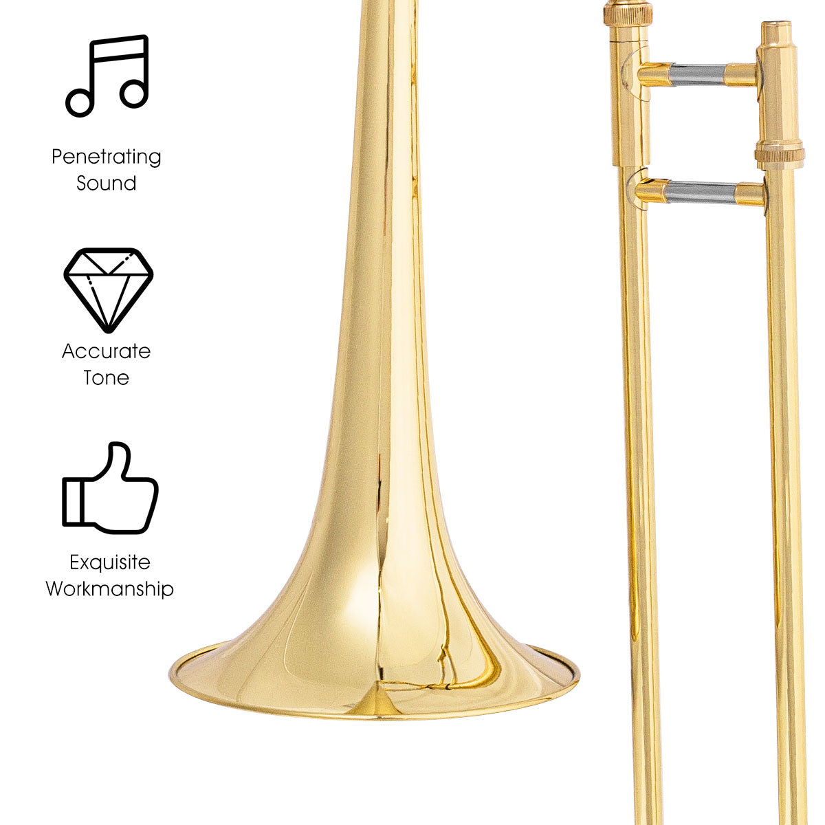 Portable Gold Brass Made Musical Instrument For Kids