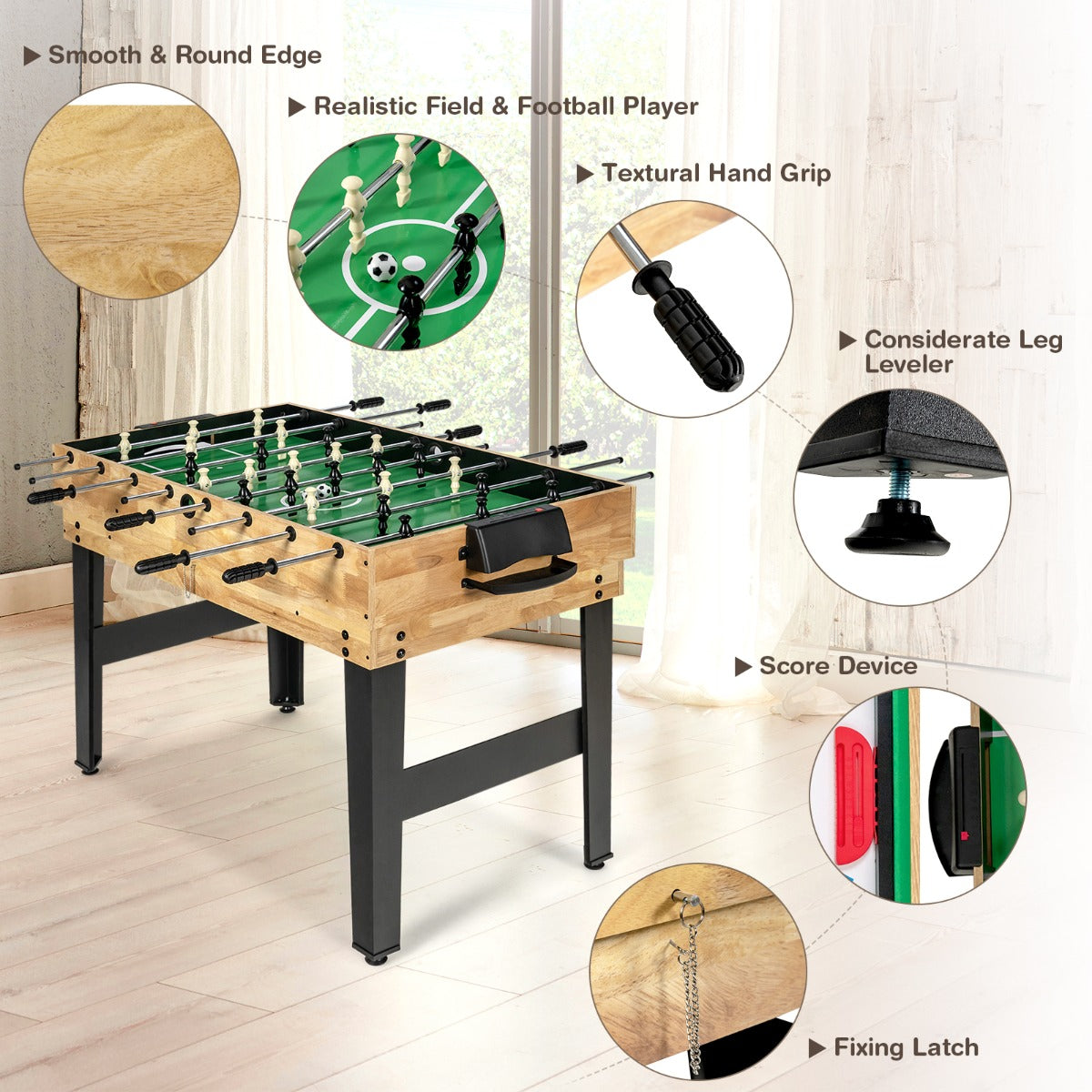 105.5 cm Multi Game Table for Game Room, Office, Bar, Club, Parties