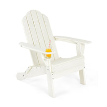 Folding Adirondack Chair with Cup Holder for Outdoor