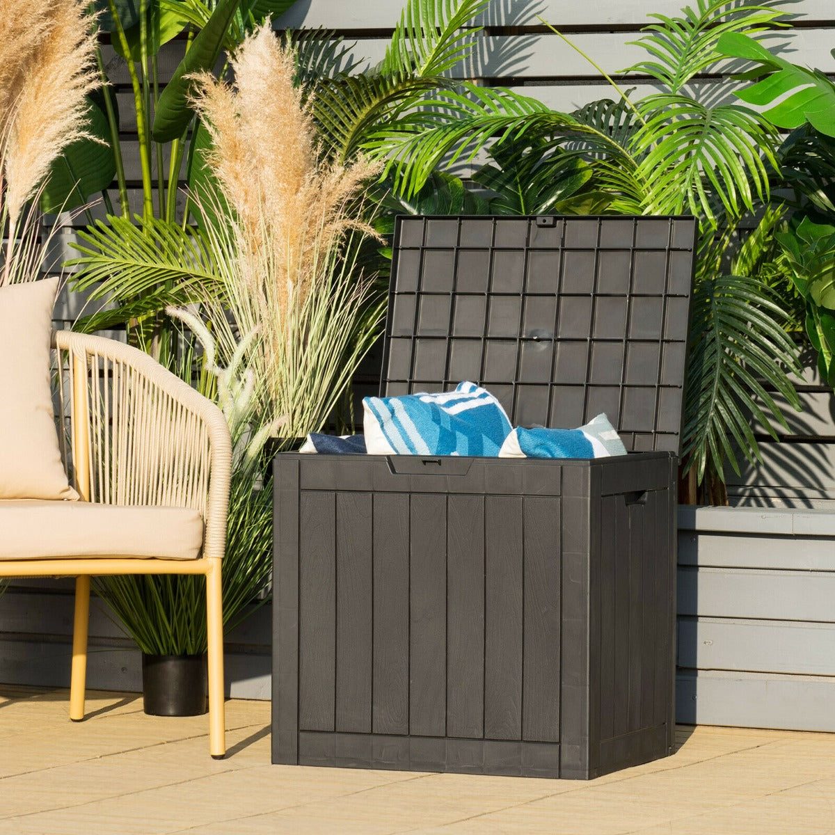 118L Deck Storage Box for Patio Tools