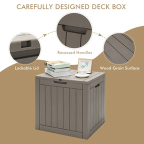 118L Deck Storage Box for Patio Tools