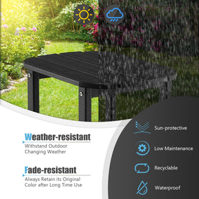 OutdoorWeather-Resistant Side Table for Garden/Poolside/Backyard