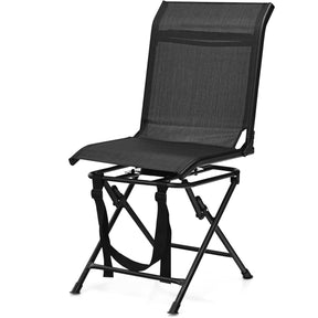 Foldable 360-degree Swivel Hunting Camping Chair with Iron Frame for All-weather Outdoor