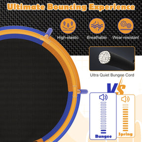 Recreational Trampoline with Heavy-duty Metal Frame for Kids