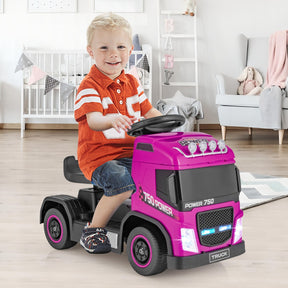 Kids' Ride On Push Truck with Music for 3+ Boys and Girls
