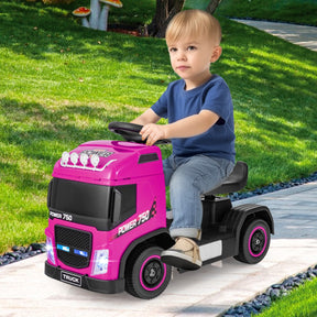 Kids' Ride On Push Truck with Music for 3+ Boys and Girls