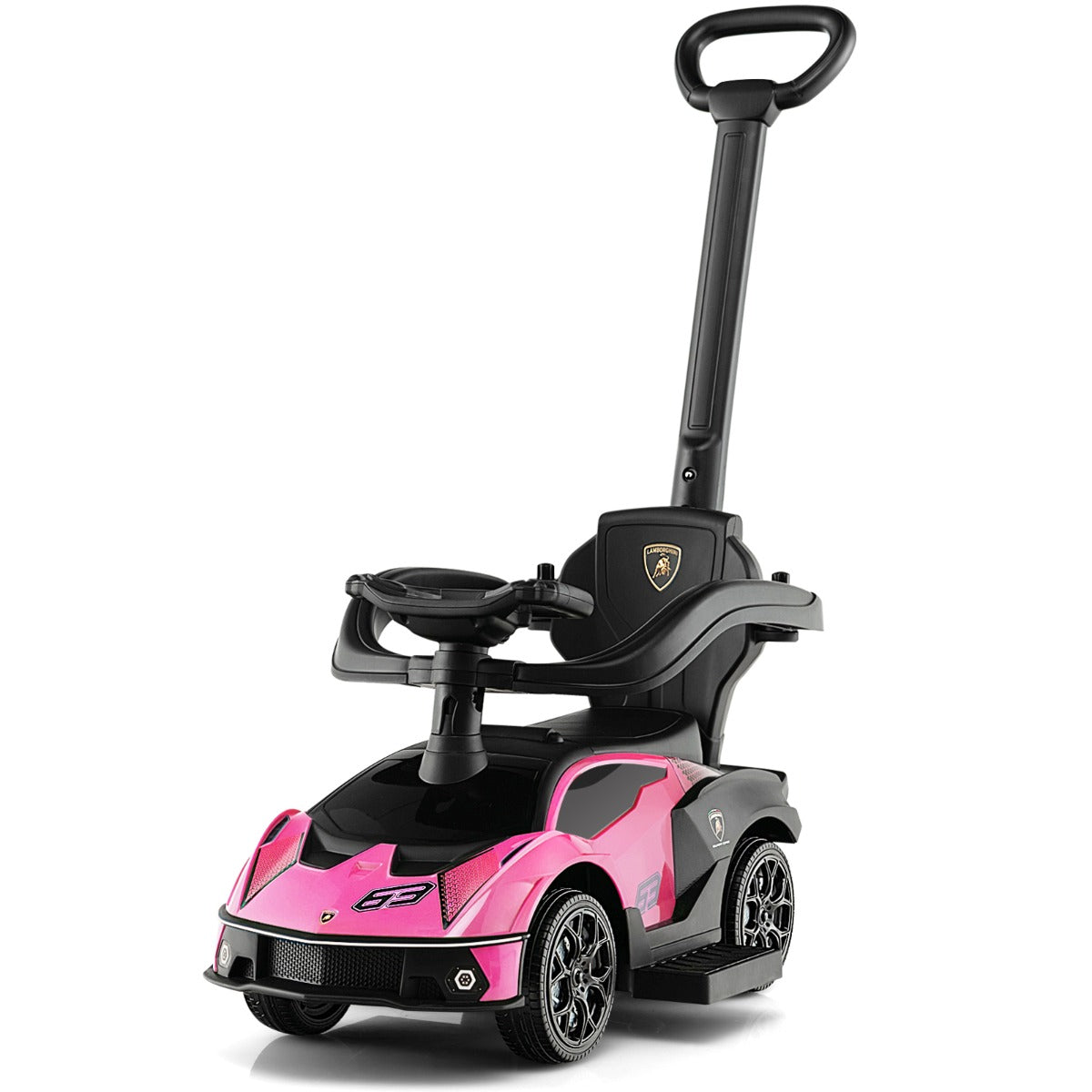 3-in-1 Licensed Lamborghini Ride on Push Car for Boys and Girls from 12 to 36 Months