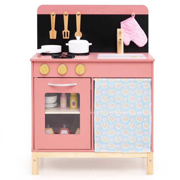 Play Kitchen for Kids Wooden Kitchen Playset