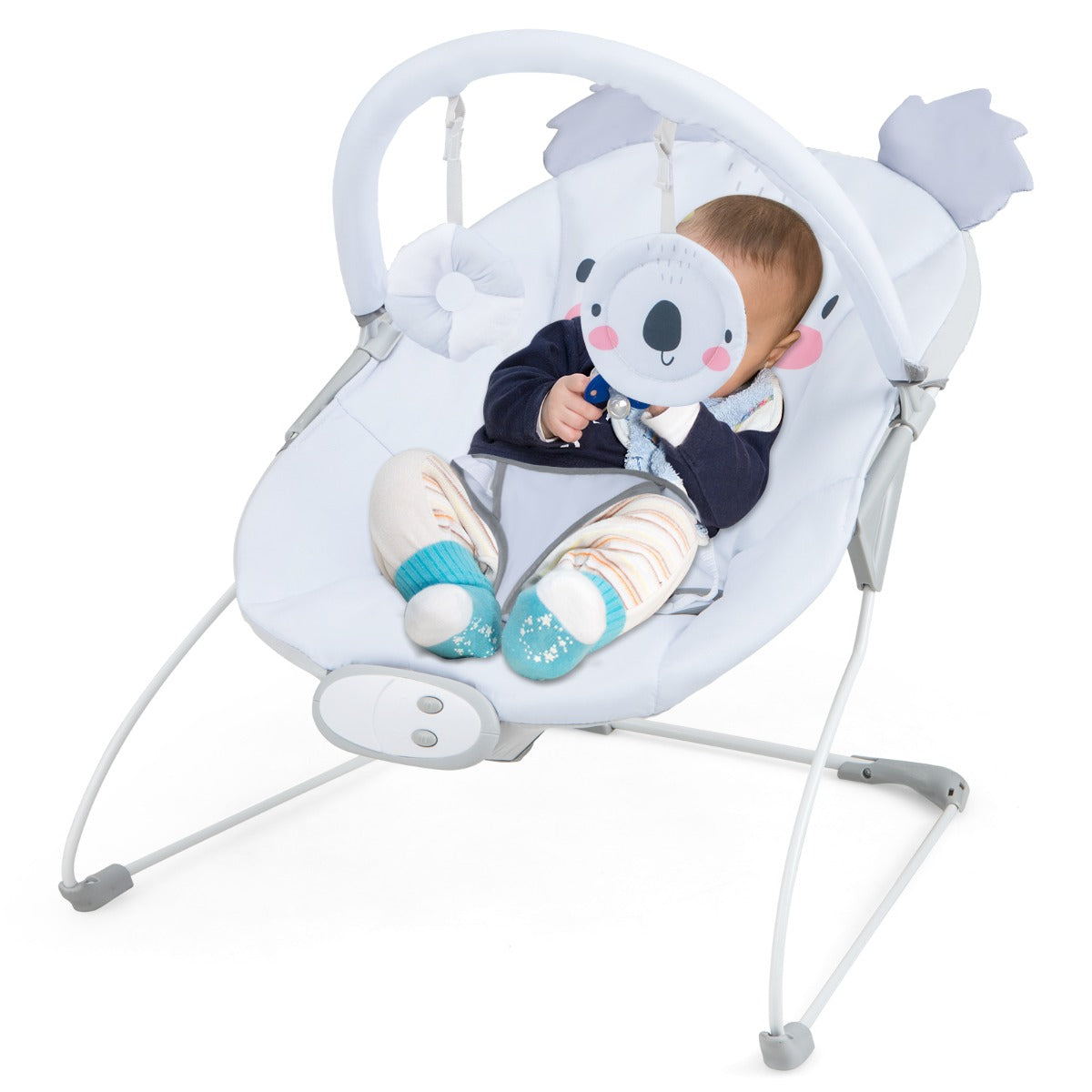 Infant Rocker Seat with Detachable Toy Bar for Babies