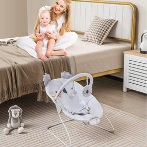 Infant Rocker Seat with Detachable Toy Bar for Babies