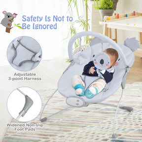 Infant Rocker Seat with Detachable Toy Bar for Babies