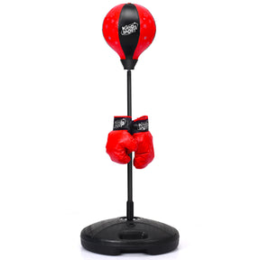 81cm-117cm Height Adjustable Punching Ball Set with Large Capacity Base